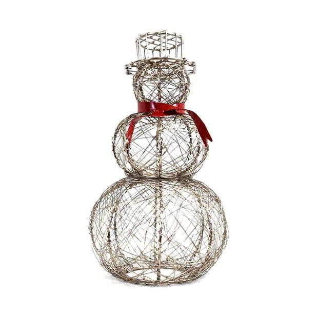 Wrapped Wire Snowman