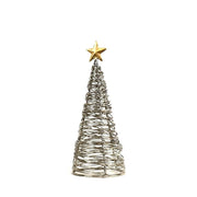 Wrapped Wire Tree with Gold Star Small