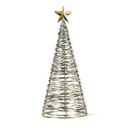 Wrapped Wire Tree with Gold Star large