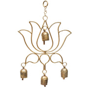 Blooming Lotus Upcycled Metal Bell Chime