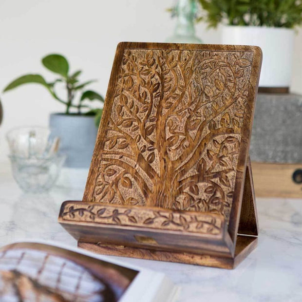 Aranyani Tree of Life Tablet or Recipe Book Stand lifestyle