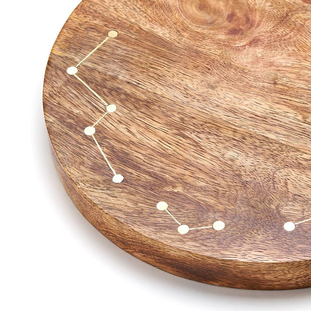 Mango Wood Jyotisha Cheese Plank Round detail