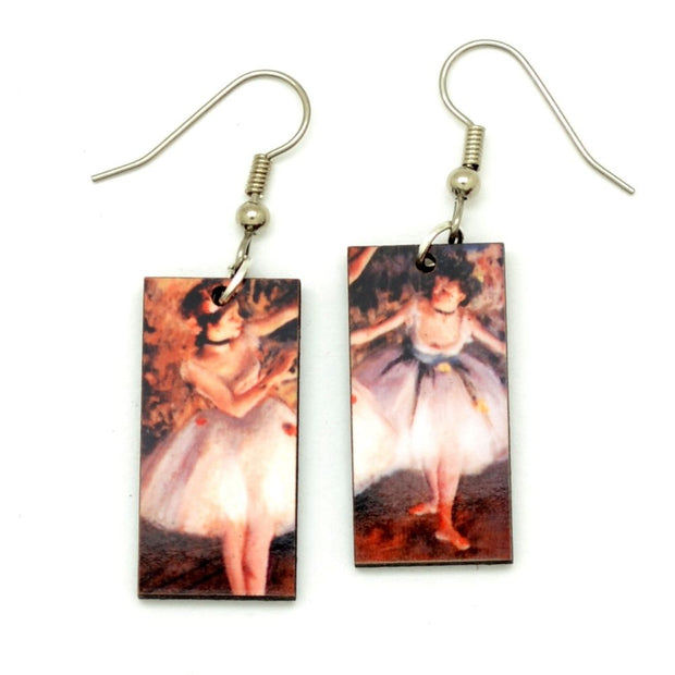 Art Image - Edgar Degas Two Ballerinas Dangle Earrings