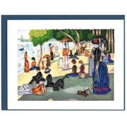 Quilled Sunday Afternoon on the Island of La Grande Jatte by Seurat Greeting Card