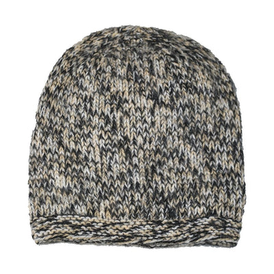 Andes Gifts Blended Alpaca Beanie Hat - Natural