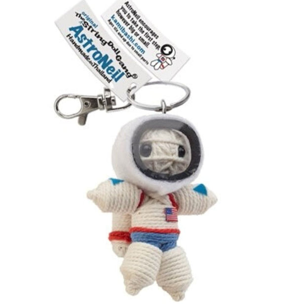 Kamibashi AstroNeil String Doll Keychain with tags