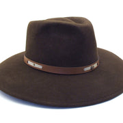 Brown Australia Style Felted Wool Hat