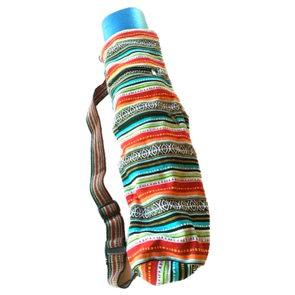 Gyari Stripe Yoga Mat Bag Assorted
