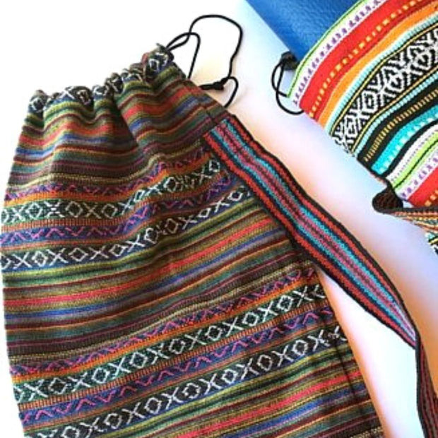 Gyari Stripe Yoga Mat Bag with strap assorted colors