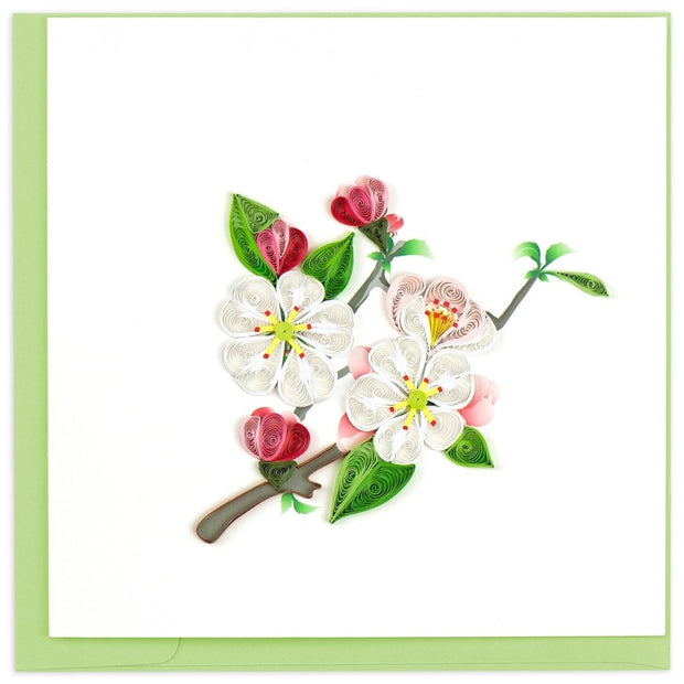 Quilled Apple Blossom Card