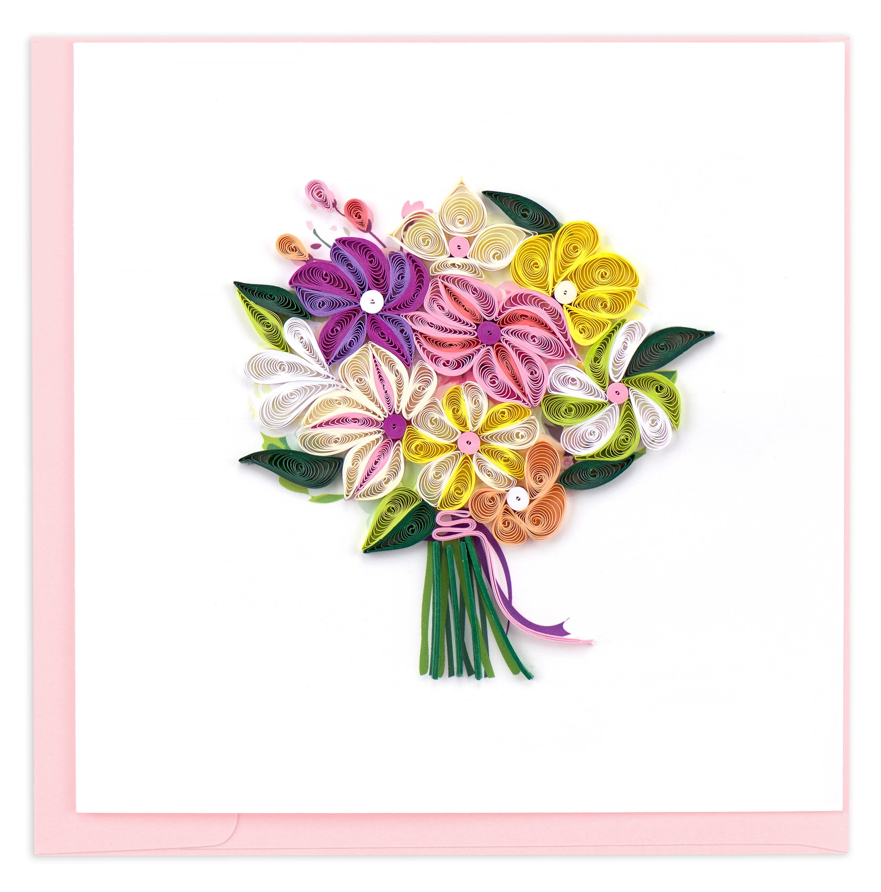 Floral Bouquet Quilling Card Zee Bee Market LLC
