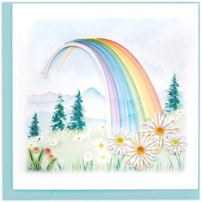 Quilled Rainbow Greeting Card with envelope