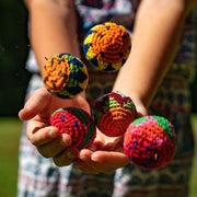 Bocce Ball Set Portable Crochet Hacky Sack Toss Game ball detail