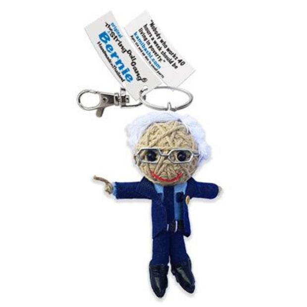 Bernie Sanders Kamibashi String Doll Keychain with tags