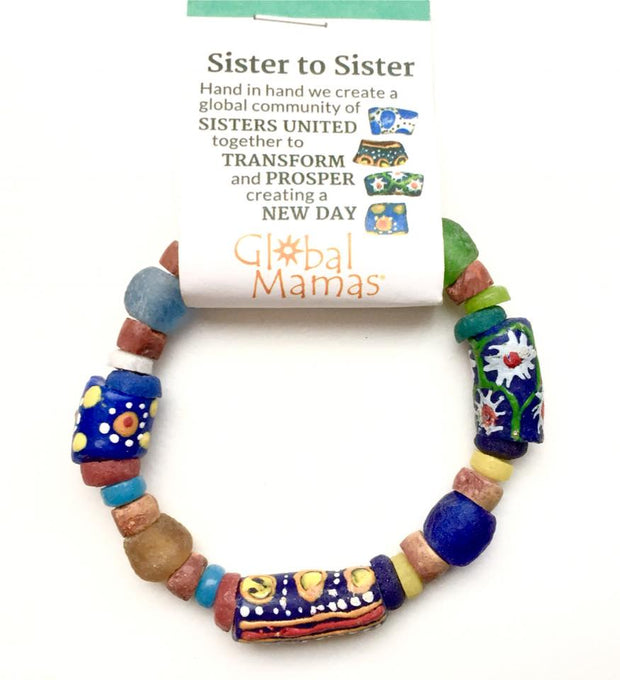 Global Mamas Story  Sister Bead Bracelet packaging