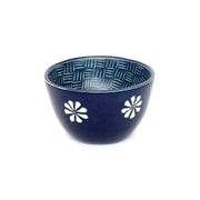 Double Pattern Soapstone Small Bowl - Blue