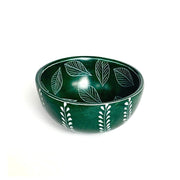 Double Pattern Soapstone Small Bowl - Green