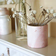 Soapstone Cylinder Planters - Natural