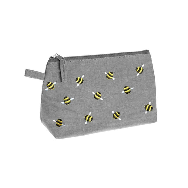 Bee Mine Small Cosmetic Case Grey