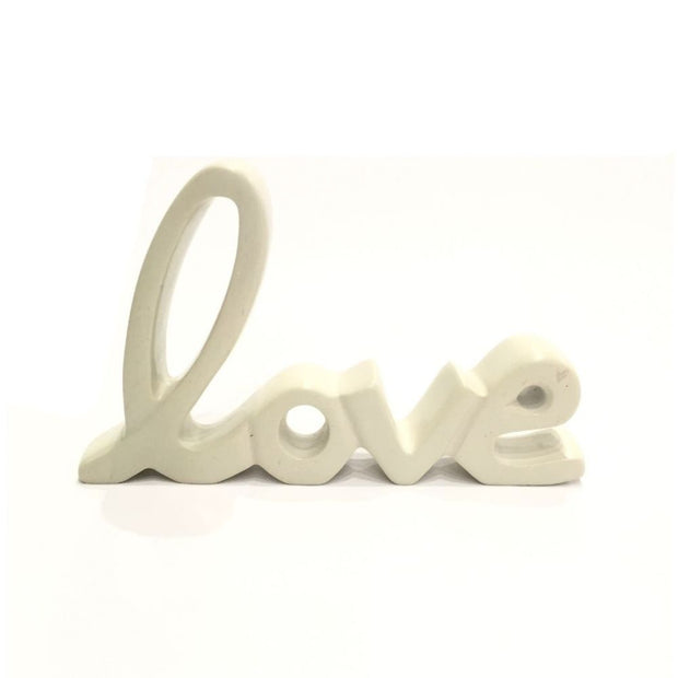 Natural Soapstone Love Standing Word