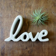 Natural Soapstone Love Standing Word styled