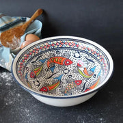 Rainbow Fish Medium Hand-painted Bowl styled