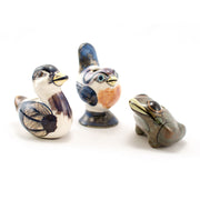 Hand-painted Ceramic Toothpick Holder - three little animals