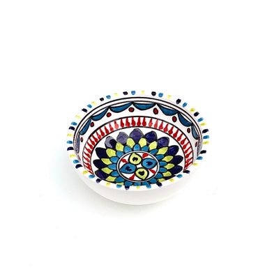 Peacock Hand-painted Small Ceramic Bowl