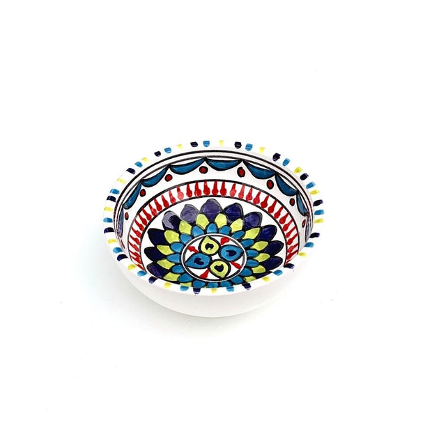 Peacock Hand-painted Small Ceramic Bowl