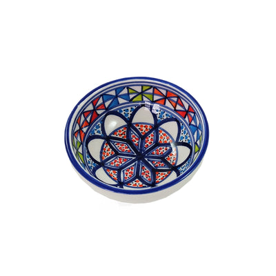 Dishes & Deco Pinwheel Hand-painted Small Ceramic Bowl