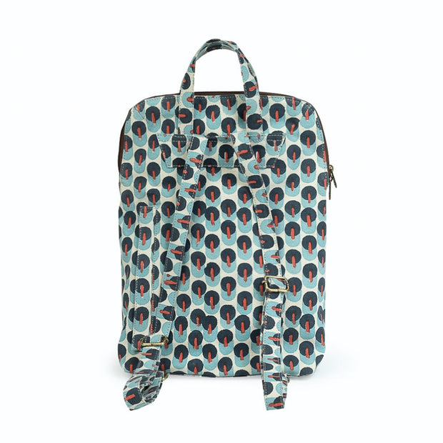 Canvas Backpack - Lolly Pop Print back