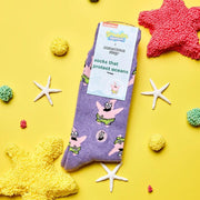 Socks that Protect Oceans - Patrick from SquarePants styled