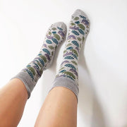 Conscious Step Socks that Protect Sloths grey heather lifestyle