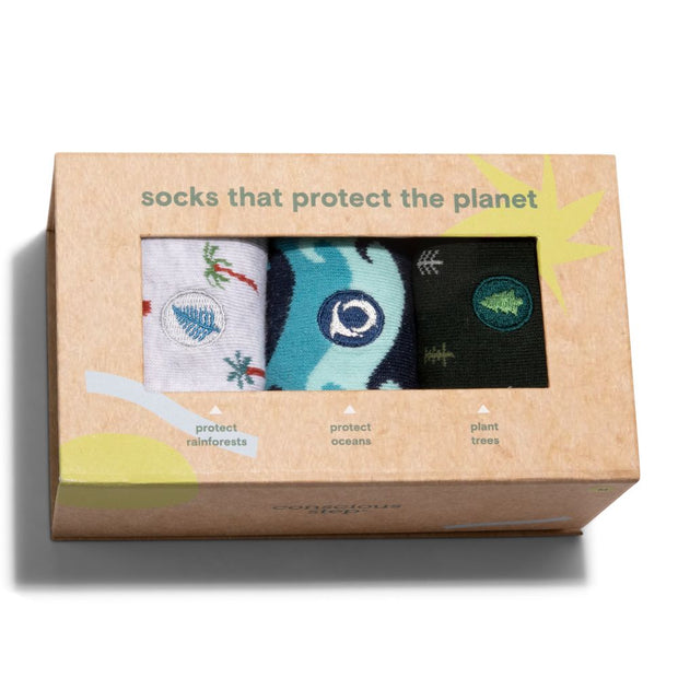 Conscious Step Gift Box - Socks That Protect the Planet