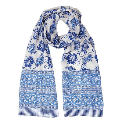 Paisley Floral Lightweight Cotton Scarf