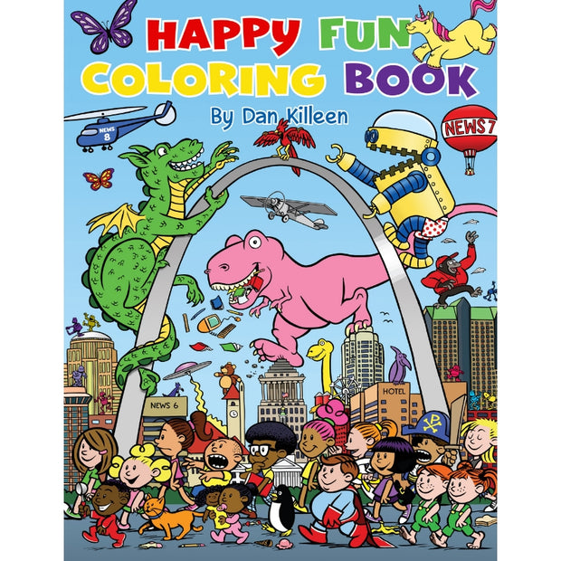 Happy Fun Coloring Book - front cover