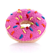 Pebble Donut Rattle - Pink Frosting