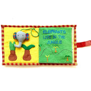 Fabric Kids Book - Save The Elephants pages 1-2