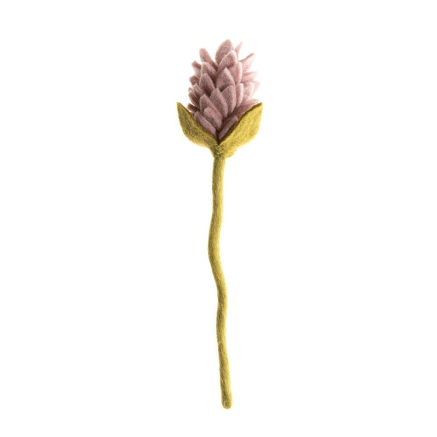 Felt Alpinia Flower Stem - Dusty Pink