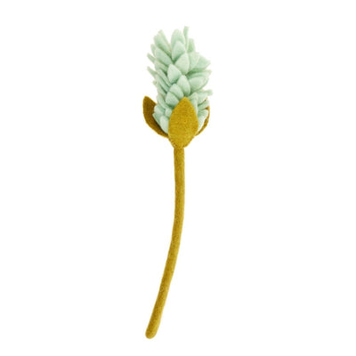 Felt Alpinia Flower Stem - Turquoise