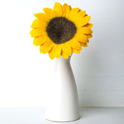 Handmade and Fair Trade Felt Flower Stem - Sunflower