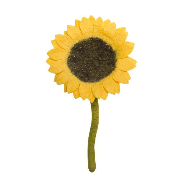 Handmade and Fair Trade Felt Flower Stem - Sunflower stem
