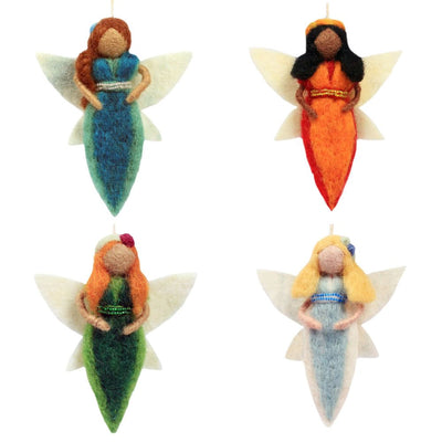 Felt Four Elements Fairy Ornaments