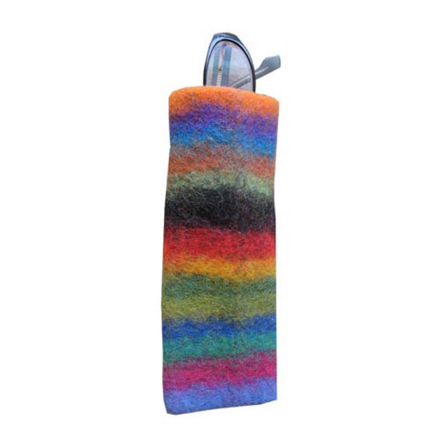 Colorful Felted Wool Eyeglass Case in assorted colors and designs