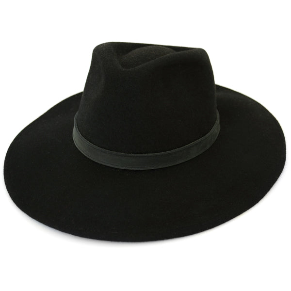 Australia Felted Wool Hat Black