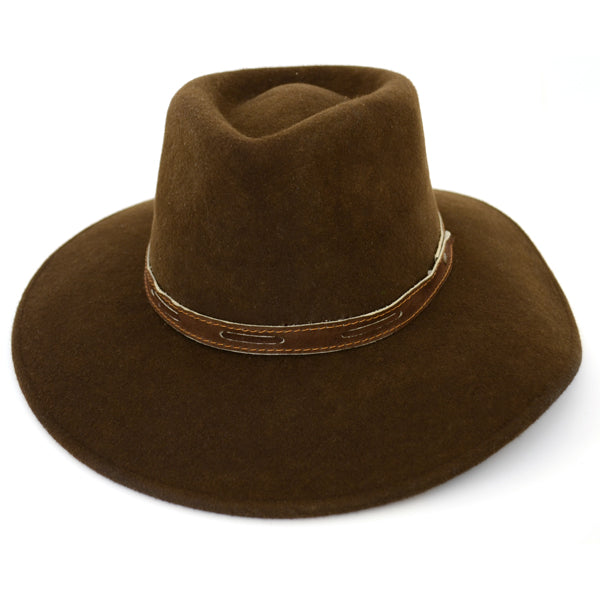 Brown Australia Style Felted Wool Hat