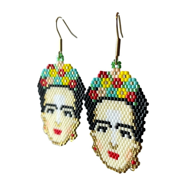Frida Kahlo Earrings side view