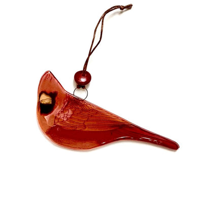 Fused Glass Ornament - Red Cardinal