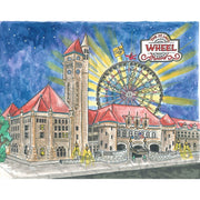 Goodnight St. Louis Hardcover Book Union Station wtih STL Wheel
