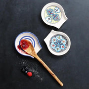 Hand-painted Ceramic Spoon Rests styled